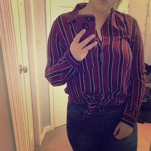 Button up stripped shirt